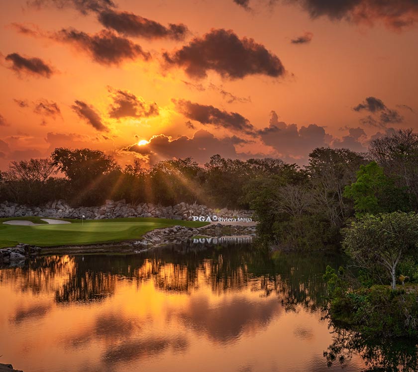 Imagen del campo de Golf Riviera Maya