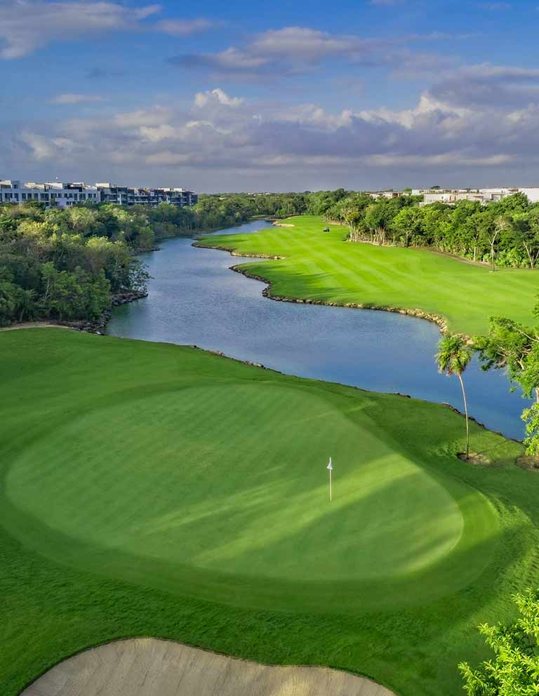 Imágenes del hoyo 4 para el campo de 18 hoyos de Golf Riviera Maya