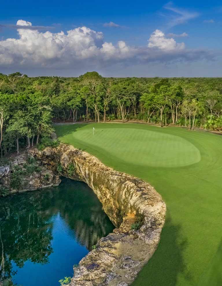 Imágenes del hoyo 6 para el campo de 18 hoyos de Golf Riviera Maya