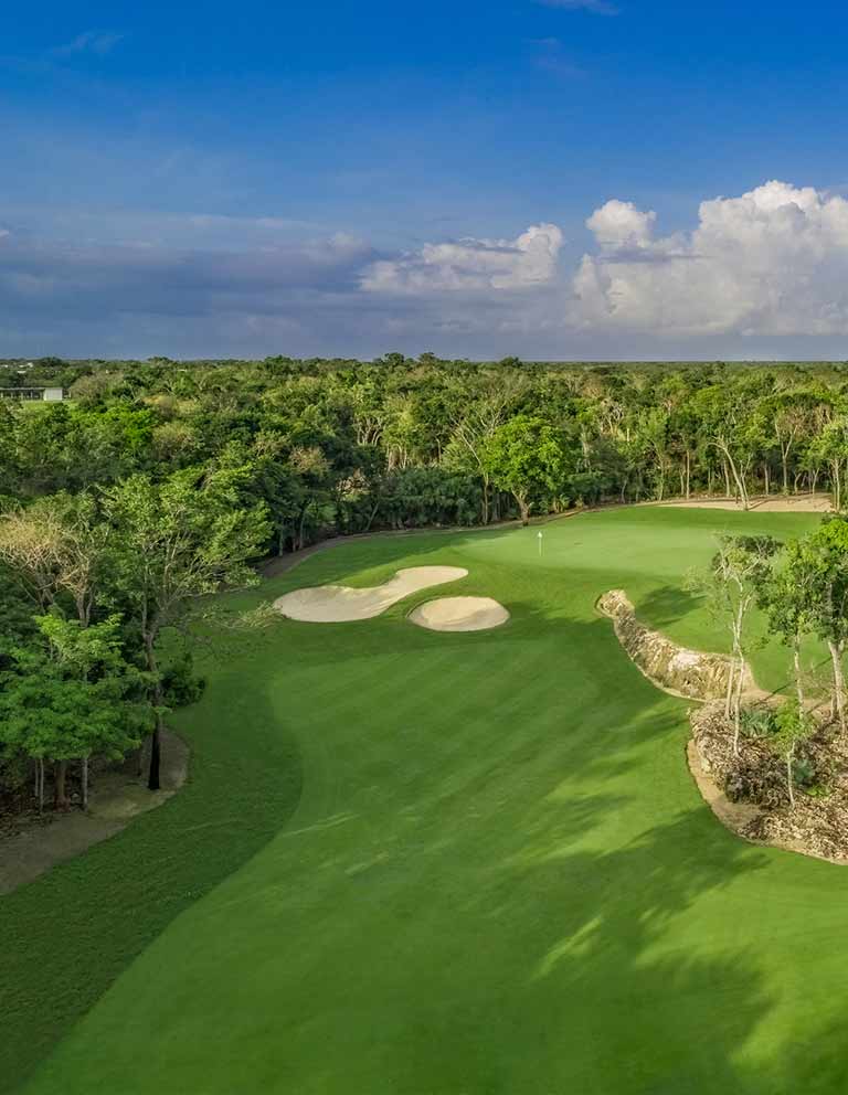 Imágenes del hoyo 7 para el campo de 18 hoyos de Golf Riviera Maya