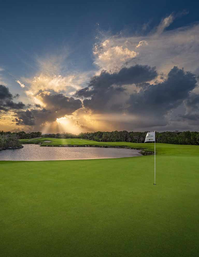 Imágenes del hoyo 10 para el campo de 18 hoyos de Golf Riviera Maya