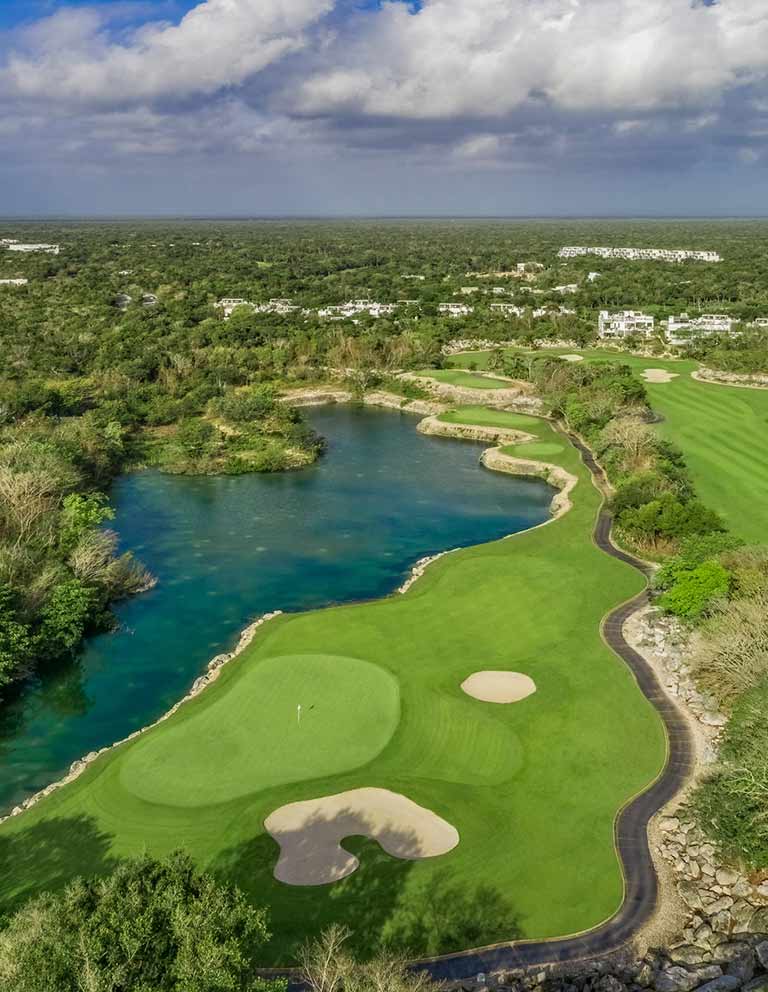 Imágenes del hoyo 15 para el campo de 18 hoyos de Golf Riviera Maya